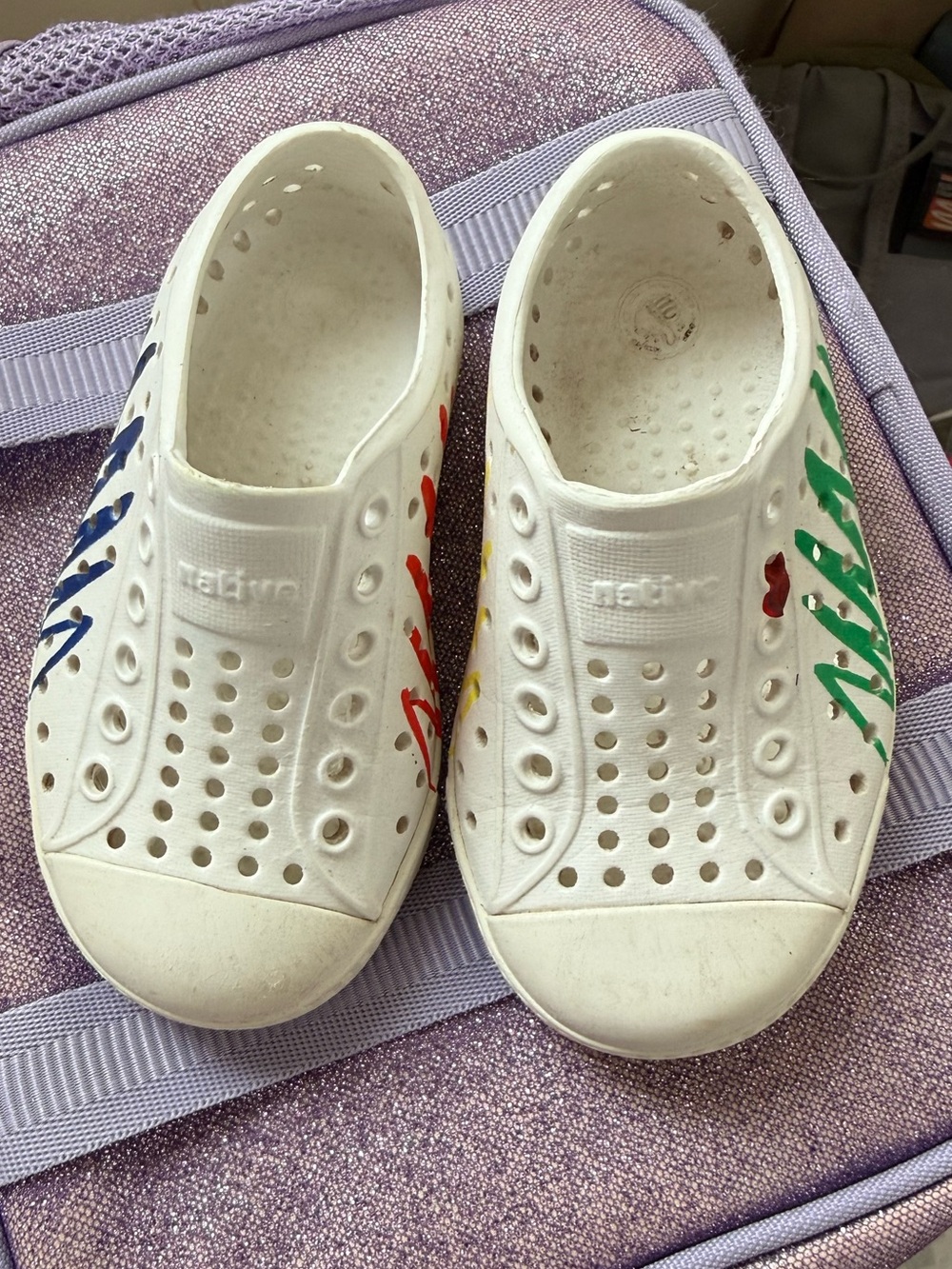 Native x crayola White Slip-On Water Shoes